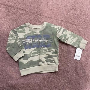 NWT: 12Month Kids, STAR WARS camo sweater